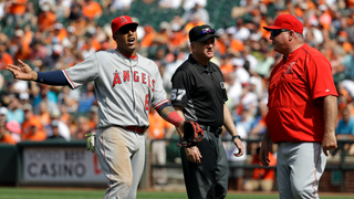 Yunel Escobar Got Ejected For Drawing In The Dirt